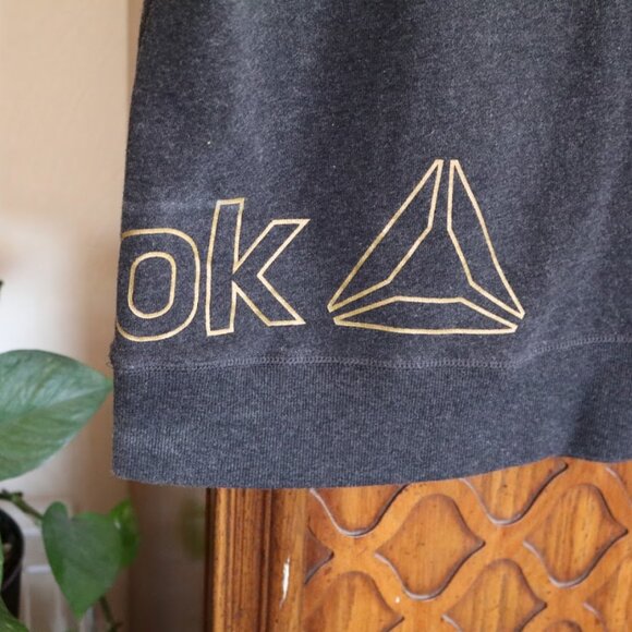 REEBOK Studio Training Sleveless Hoodie Style# REW174TS07002 - Heather Black, M - Picture 12 of 16